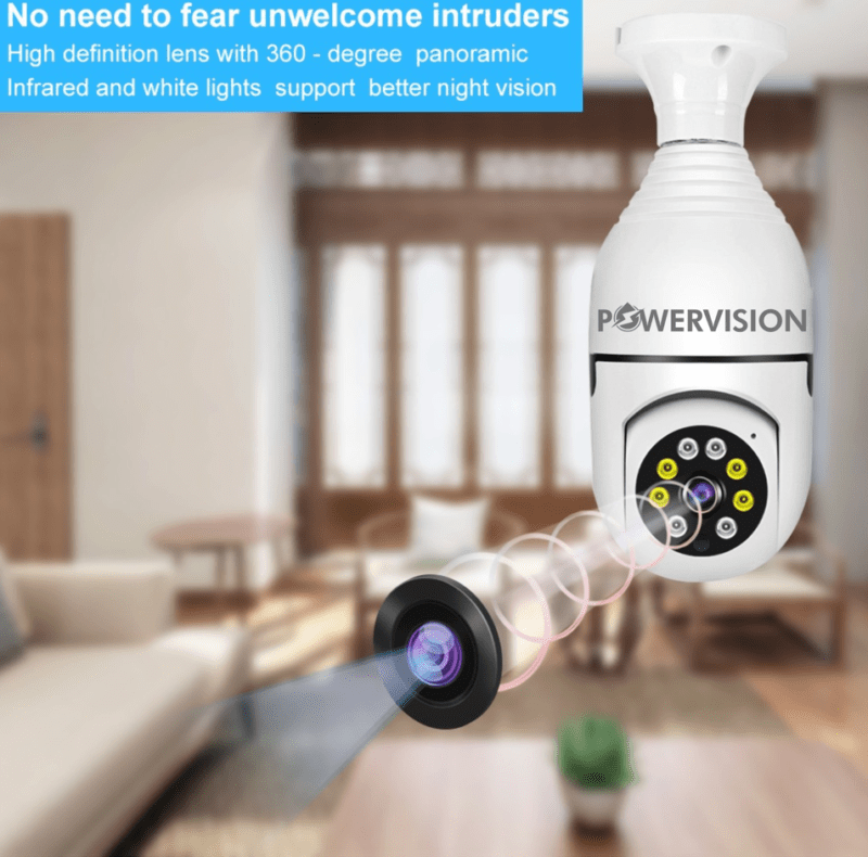 PowerVision Security Bulb Camera